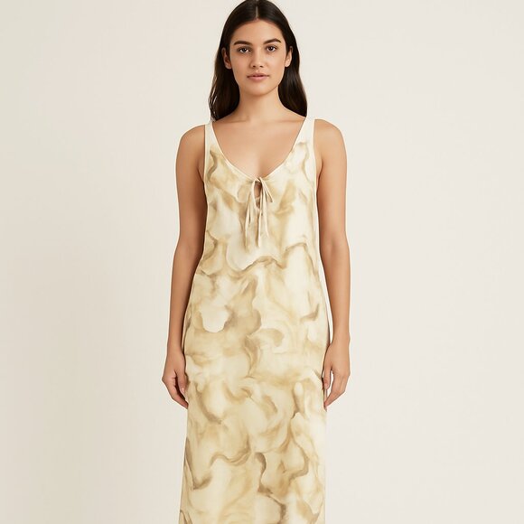 Kenneth Cole Oyster Marble Sleeveless Slip Dress Size Small - Picture 1 of 9